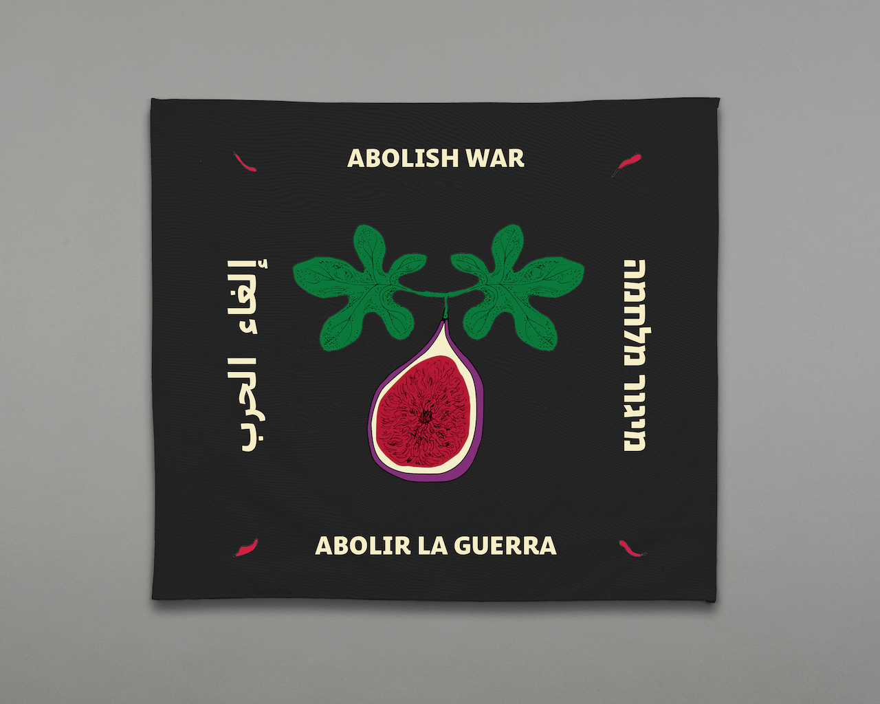 "Abolish War" Fig Flag