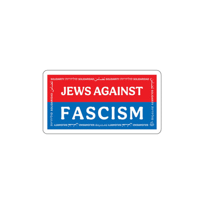 Jews Against Fascism 4x2" sticker