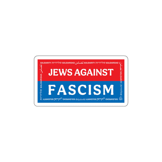 Jews Against Fascism 4x2" sticker