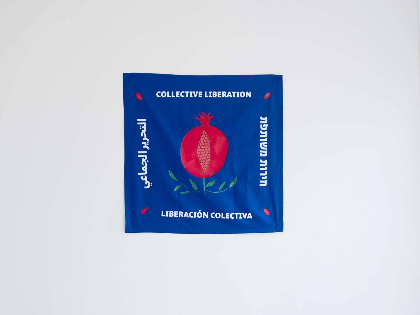 "Collective Liberation" Pomegranate Flag
